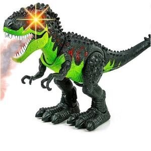 Toysery Simulated Flame Spray Tyrannosaurus Rex T-Rex Walking Fire Breathing New
